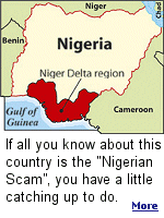 Competition for oil wealth in this backward country has fueled violence between innumerable ethnic groups, causing the militarization of nearly the entire region by ethnic militia groups and the Nigerian military.